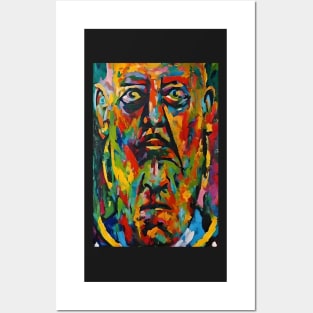 Aleister Crowley The Great Beast of Thelema painted in a Surrealist and Impressionist style Posters and Art